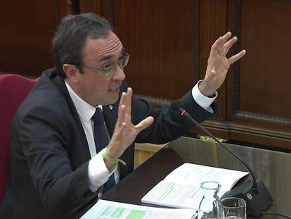 Declaración del exconseller de Territori, Josep Rull, en el juicio del 'procés'.