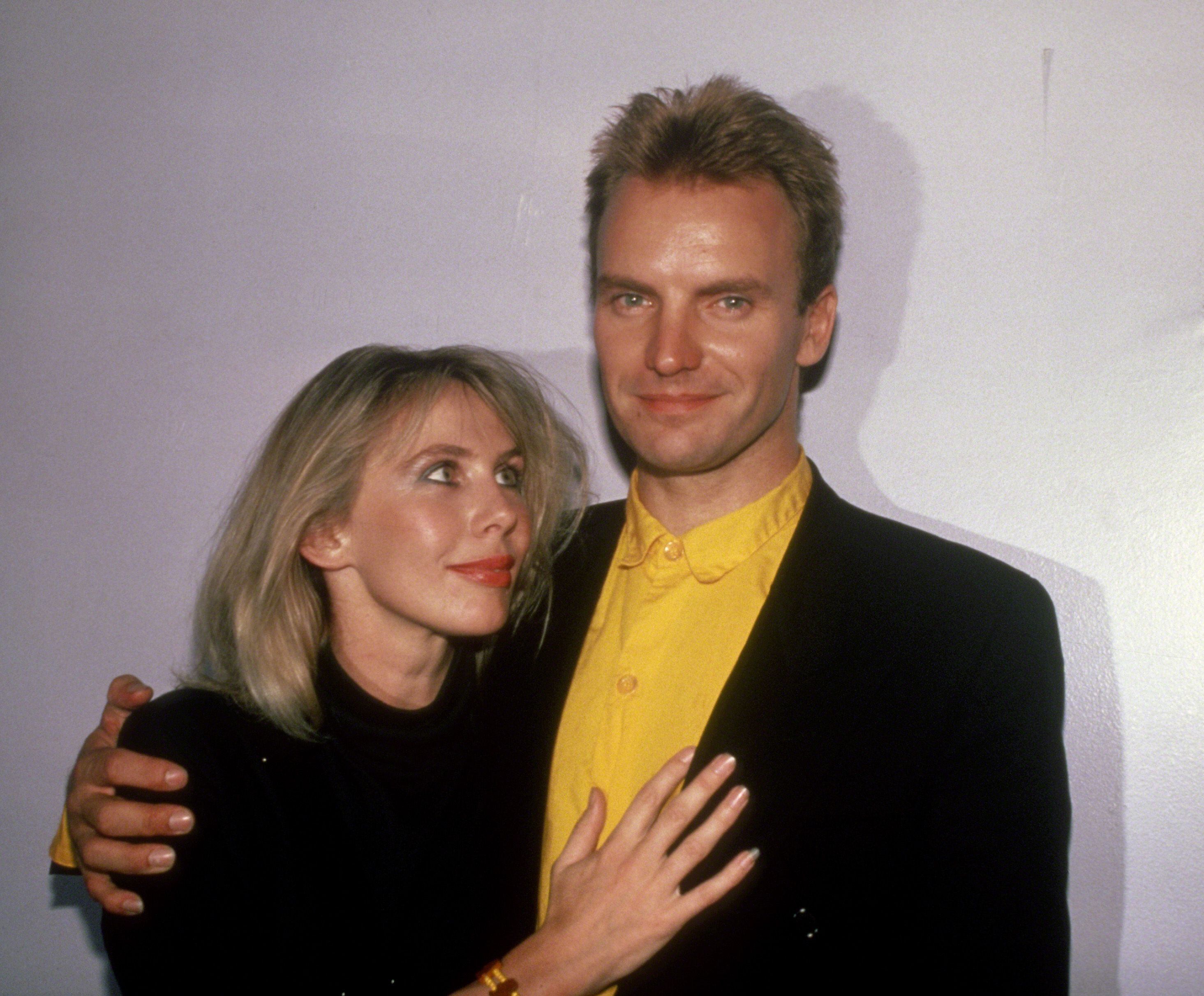 Sting y su segunda y actual mujer, Trudie Styler, en Nueva York, en 1985. 