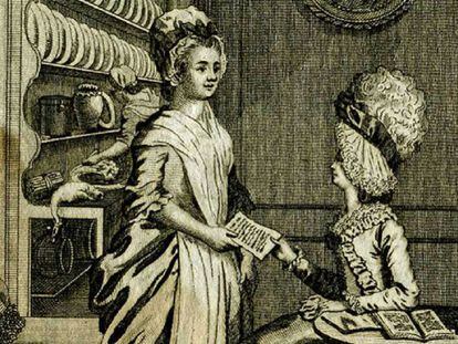 Ilustración del libro de Hannah Glasse, 'The Art of Cookery'.