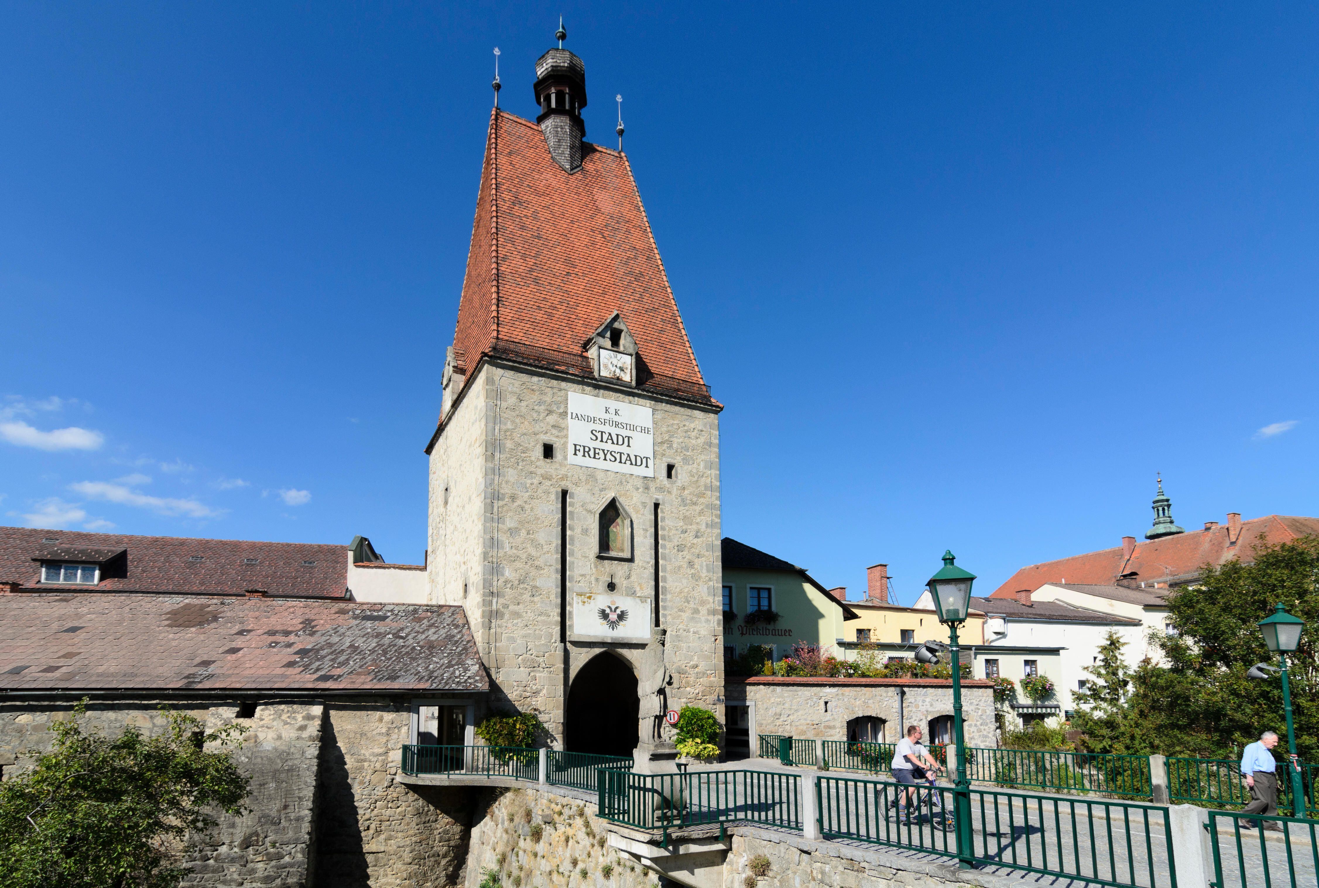 Linzertor (puerta de Linz), en el pueblo de Freistadt.
