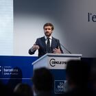 The leader of the PP, Pablo Casado, takes part in the inauguration of the second day of the XXXVI Meeting of the Cercle d