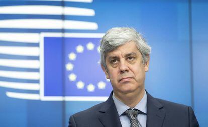 El presidente del Eurogrupo y ministro de Finanzas de Portugal, Mário Centeno.