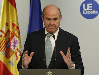 El ministro espa&ntilde;ol de Econom&iacute;a, Luis de Guindos. 