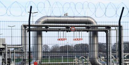 Almacén de gas Astora, el mayor de Europa Occidental, en Rehden, Alemania.