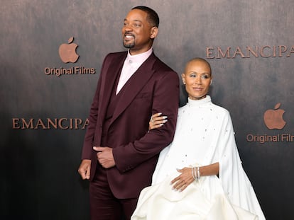 Will Smith y Jada Pinkett Smith asistían al estreno de 'Emancipation', el 30 de noviembre de 2022 en Los Ángeles.