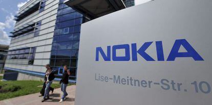 Detalle de unas oficinas de Nokia en la ciudad alemana de Ulm.