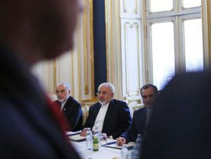 Javad Zarif, el ministro iraní de Exteriores, el viernes en Viena.
