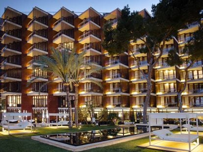 Fachada de un hotel de Meli&aacute; en Palma de Mallorca. 