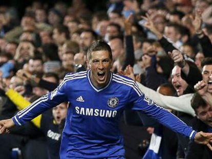 Torres, tras marcar el gol del triunfo. 
