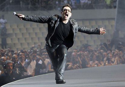 Bono durante el concierto de Sevilla del pasado 30 de septiembre