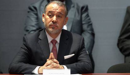 Ra&uacute;l Cervantes durante una reuni&oacute;n en Palacio Nacional. 