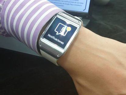 El reloj inteligente de Samsung.