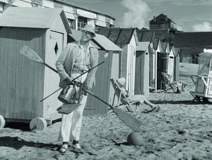 Un fotograma de 'Las vacaciones del señor Hulot'.