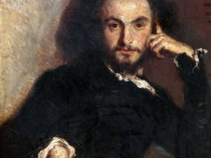 Retrato de Charles Baudelaire, de &Eacute;mile Deroy (1844).