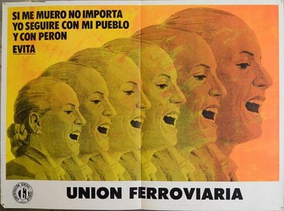 Póster de Eva María Duarte, 'Evita', de 1973 o 1974.