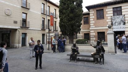 La calle Imagen vista desde la calle Mayor de Alcalá.