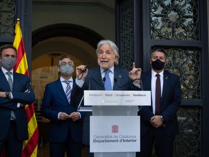 El presidente de Foment del Treball, Josep Sánchez Llibre, el pasado jueves en Barcelona.