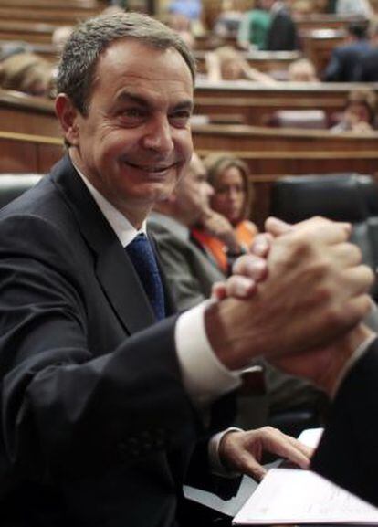 Jose Luis Rodríguez Zapatero, en el Congreso.