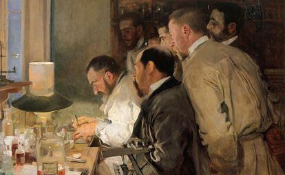 &#039;El doctor Simarro en el laboratorio&#039;, de Joaqu&iacute;n Sorolla.