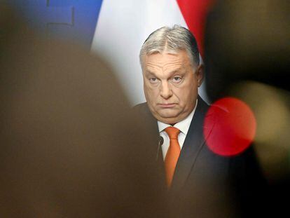 Viktor Orbán, el viernes 21 de diciembre, en una conferencia de prensa internacional celebrada en Budapest.