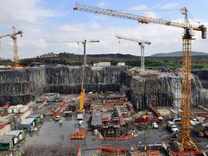 Obras en la ampliaci&oacute;n del Canal de Panam&aacute;