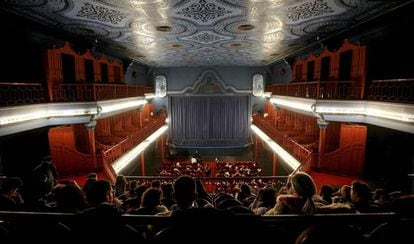 Una sesión en la sala grande del Cine Doré, una de las sedes de la Filmoteca Española.