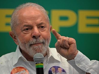 El expresidente de Brasil y candidato a las presidenciales del domingo, Luiz Inácio Lula da Silva,