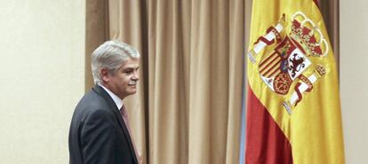 El ministre Alfonso Dastis en la Comissió d'Exteriors del Congrés.