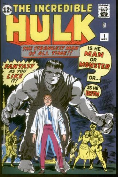 First cover of 'The Incredible Hulk' (1962), edited by Marvel. 