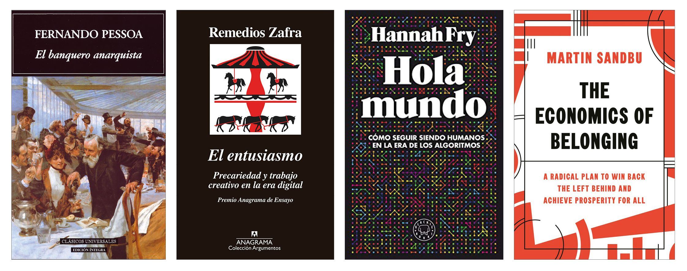 Libros recomendados por Luis de Guindos, Yolanda Díaz, Nadia Calviño y José Luis Escrivá. 