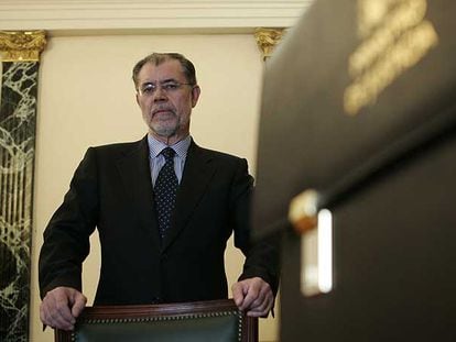 El ministro de Justicia, Mariano Fernández Bermejo, en su despacho.