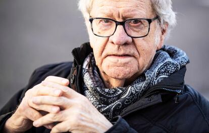 Ian Gibson, en un momento de la entrevista.