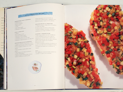 Receta del salmonete Gaudí, incluida en el libro ‘elBulli. Sabor Mediterráneo’.