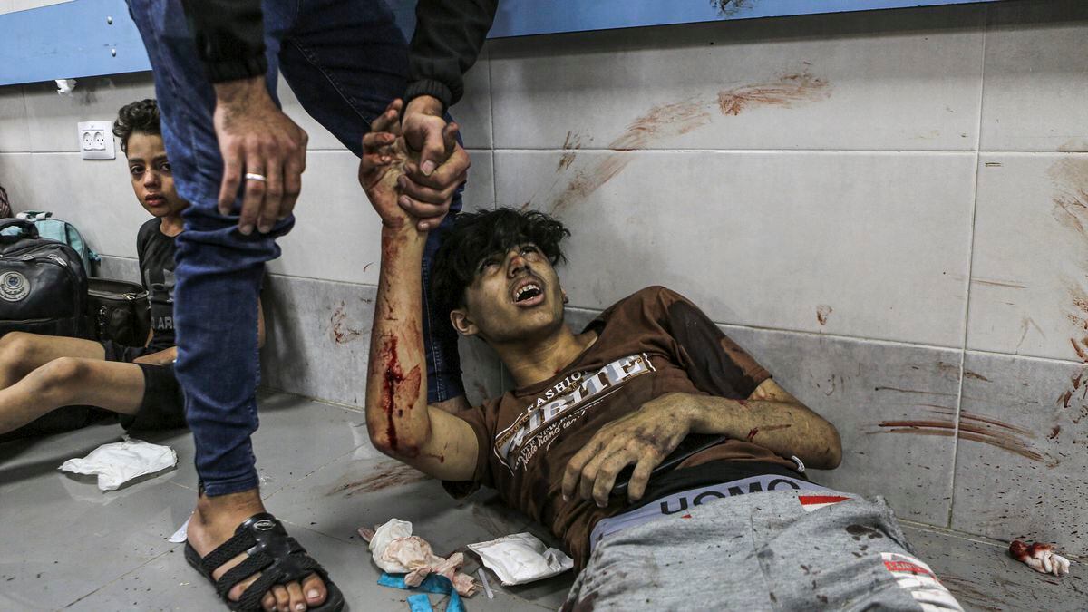 Bombardeo en hospital de Gaza