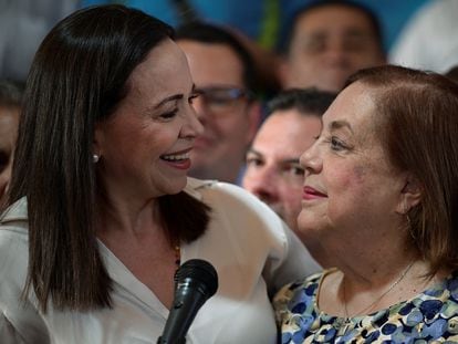 María Corina Machado y Corina Yoris.