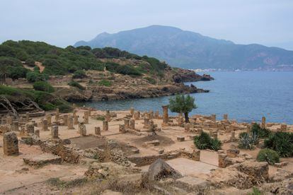 Ruinas de la ciudad púnico-romana de Tipasa, Argelia, cuya excavación apoya la Fundación Palarq.