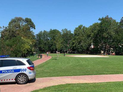 Imagen del parque de Etxebarria de Bilbao, donde se produjo la agresión grupal a una chica.