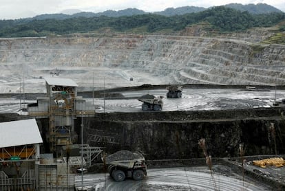 La mina Cobre Panamá de Cala canadiense First Quantum Minerals en Donoso, en una imagen de 2022.