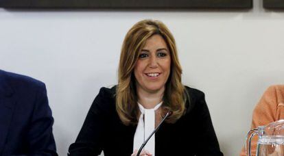 La presidenta en funciones de la Junta de Andaluc&iacute;a, Susana D&iacute;az.    