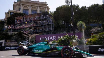 14 ALONSO Fernando (spa), Aston Martin F1 Team AMR23, action during the Formula 1 Grand Prix de Monaco 2023, 6th round of the 2023 Formula One World Championship from May 26 to 28, 2023 on the Circuit de Monaco, in Monaco - Photo Julien Delfosse / DPPI
Julien Delfosse / Dppi / Afp7 
27/05/2023 ONLY FOR USE IN SPAIN