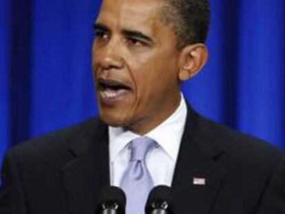 Barack Obama, presidente de los EE UU, en el aniversario de la quiebra de Lehman