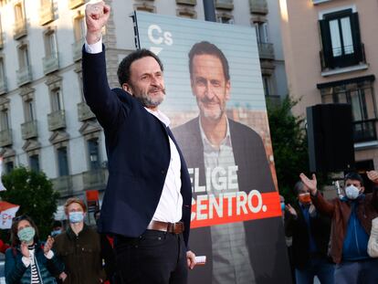 Edmundo Bal durante la presentación de la campaña de Ciudadanos en la plaza de Ópera.