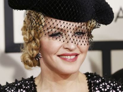 Madonna en los premios Grammy 2015.