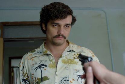 Wagner Mora como Pablo Escobar, en 'Narcos'.