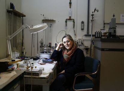 La investigadora Mar Garc&iacute;a, en su laboratorio del CSIC