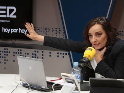 Pepa Bueno, directora y presentadora de Hora 25. En vídeo, Jaume Serra anuncia los ganadores de los premios Ondas. 
