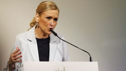 Cristina Cifuentes, presidenta de la Comunidad de Madrid.