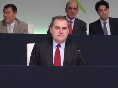 Jos&eacute; Manuel Vargas, presidente de Aena, en la junta de accionistas.