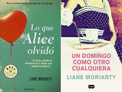 Las portadas de los libros de Liane Moriarty en España.