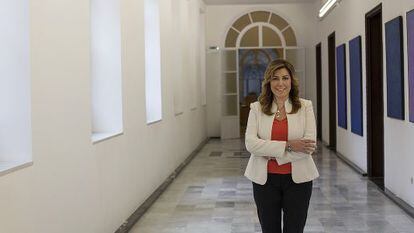 Susana D&iacute;az, presidenta de la Junta de Andaluc&iacute;a, el pasado viernes.